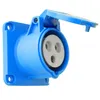 CEE Einbausteckdose gerade 230V 32A 3P 70x70 mm 6640 Produktbild-Vorschau 1