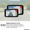 Two GPS navigation devices are shown on a road background. Podgląd zdjęcia produktu