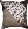 Clayre & Eef Kissenbezug 40x40 cm Braun Polyester Blumen Produktbild-Vorschau 1