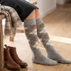 Black Snake Kniestrümpfe Karo mit Alpakawolle Damen Herren Produktbild-Vorschau 5