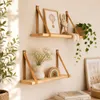 leg&go Étagère flottante 60x15cm, en bois avec lanières en Voir les images du produit 4
