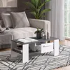 Couchtisch Vicco Wilmut Anthrazit/Weiß 89.8 x 46.4 cm mit Produktbild-Vorschau 3