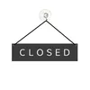 Elegantes Türschild Hängeschild Open/Close 30x8cm Produktbild-Vorschau 2