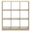vidaXL Knihovna Sonoma dub 102x32x108 cm Materiál na bázi Náhled obrázku produktu 4