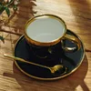 HOMLA Sinnes Kaffeetasse Porzellan mit Untertasse Löffel Produktbild-Vorschau 4