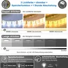 Badspigel mit Steckdose 120×70cm Uhr LED Schminkspiegel Produktbild-Vorschau 4