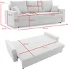 Couch mit schlaffunktion Wohnzimmer Couch mit Bettkasten Produktbild-Vorschau 9