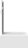 A side view of a white vanity table. Voir les images du produit