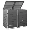 Box na odpadky pro 2 koše 138x77,5x112,5 cm nerezová ocel Náhled obrázku produktu 6