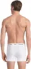 Rear view of a man wearing white Calvin Klein boxer briefs. Produktbild-Vorschau