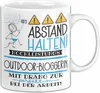 Outdoor-Bloggerin Tasse Geschenk Lustig Abstand Halten Produktbild-Vorschau 1