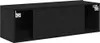 vidaXL TV-Schränk 2 pcs Schwarz 100 x 30 x 30 cm Produktbild-Vorschau 6