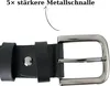 Gürtel Herren 4 cm breit aus Echtleder – Ledergürtel für Produktbild-Vorschau 6