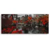 Leinwandbild Japanischer Garten 120x40 Feeby Rot bild für Produktbild-Vorschau 2