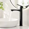 Wasserhahn bad Schwarz, hoch Waschbeckenarmatur Badarmatur Produktbild-Vorschau 1