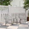 Outsunny Polyrattan Gartenmöbel Set, Outdoor Lounge Produktbild-Vorschau 2