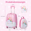 COSTWAY 2tlg Kinderkoffer + Rucksack, Kindertrolley aus Produktbild-Vorschau 7