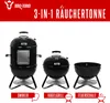 Three different BBQ appliances are displayed side-by-side on a white background. Produktbild-Vorschau