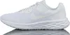 A side view of a white Nike Revolution 6 Next Nature running shoe against a white background. Voir les images du produit