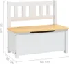 Panca per bambini con contenitore Bianco e beige 60x30x55 Anteprima dell’immagine prodotto 7