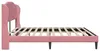 vidaXL Cadre de lit avec tête de lit rose 180 x 200 cm Voir les images du produit 5
