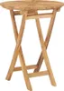 vidaXL Tavolo da giardino pieghevole Ø 60 cm in legno Anteprima dell’immagine prodotto 7