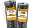Two rolls of wire mesh fencing are shown against a white background. Voir les images du produit