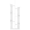 A white, multi-shelf bookcase against a white background. Náhled obrázku produktu