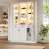 Vitrinenschrank 119,5 x 40 x 180 cm, 21 Ablagefächer, 4 Produktbild-Vorschau 5