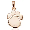 MATERIA Damen Gold Ketten-Anhänger Pfote Silber 925 Produktbild-Vorschau 3