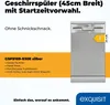 Exquisit Geschirrspüler GSP9109-030E silber | Spülmaschine Produktbild-Vorschau 2