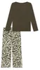 Schiesser Damen Schlafanzug lang Gr. 38  oliv Produktbild-Vorschau 13