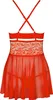Obsessive 838-Bab-3 Babydoll & Thong Red - Xxl Produktbild-Vorschau 6