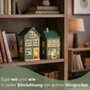 Set de maisons photophores, maisons décoratives en Voir les images du produit 4