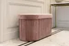 riess-ambiente Polsterbank ÉLAN 80cm rosa Samt ovale Produktbild-Vorschau 8