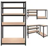 Scaffale metallico con 5 ripiani, dimensioni 180 x 90 x 40 Anteprima dell’immagine prodotto 12