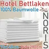 Hotel Bettlaken 90x200 cm ohne Gummizug 100% BAUMWOLLE Weiß Produktbild-Vorschau 2