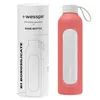 Borraccia in vetro con rivestimento in silicone Wessper – 1 Anteprima dell’immagine prodotto 1
