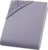 Spannbettlaken 180x200 cm - 200x220 cm - Grau - Jersey Produktbild-Vorschau 1