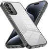 Two transparent phone cases are shown diagonally against a white background. Produktbild-Vorschau