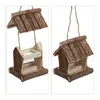 Relaxdays Vogelfutterhaus Holz, zum Aufhängen, HBT: 17 x 15 Produktbild-Vorschau 6