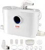 A white wastewater pump station with various accessories shown below it, all on a white background. Anteprima dell’immagine prodotto