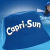 Original Lizenz Capri-Sun® Fischerhut in blauer Farbe mit Aufdruck von Vorne mit Lizenzhinweis an der linken Seite. Produktbild-Vorschau
