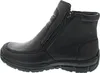 A side view of a black leather boot. Náhľad obrázku produktu