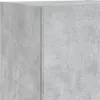 vidaXL Parete TV 8 pezzi con luci LED grigio cemento Anteprima dell’immagine prodotto 12