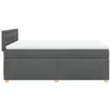 vidaXL Boxspringbett mit Matratze Dunkelgrau 160x200 cm Produktbild-Vorschau 7