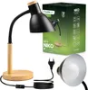 LUMILED Lampada da tavolo E27 presa 13W Nero Dettagli in Anteprima dell’immagine prodotto 2