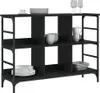 vidaXL Sideboard Schwarz 102x32x73,5 cm Holzwerkstoff Produktbild-Vorschau 7