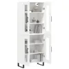 vidaXL Highboard Weiß 69,5x34x180 cm Holzwerkstoff Produktbild-Vorschau 3