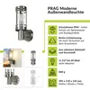 Außenleuchte Edelstahl IP44 Modern E27 Wandlampe Haus Hof Produktbild-Vorschau 2